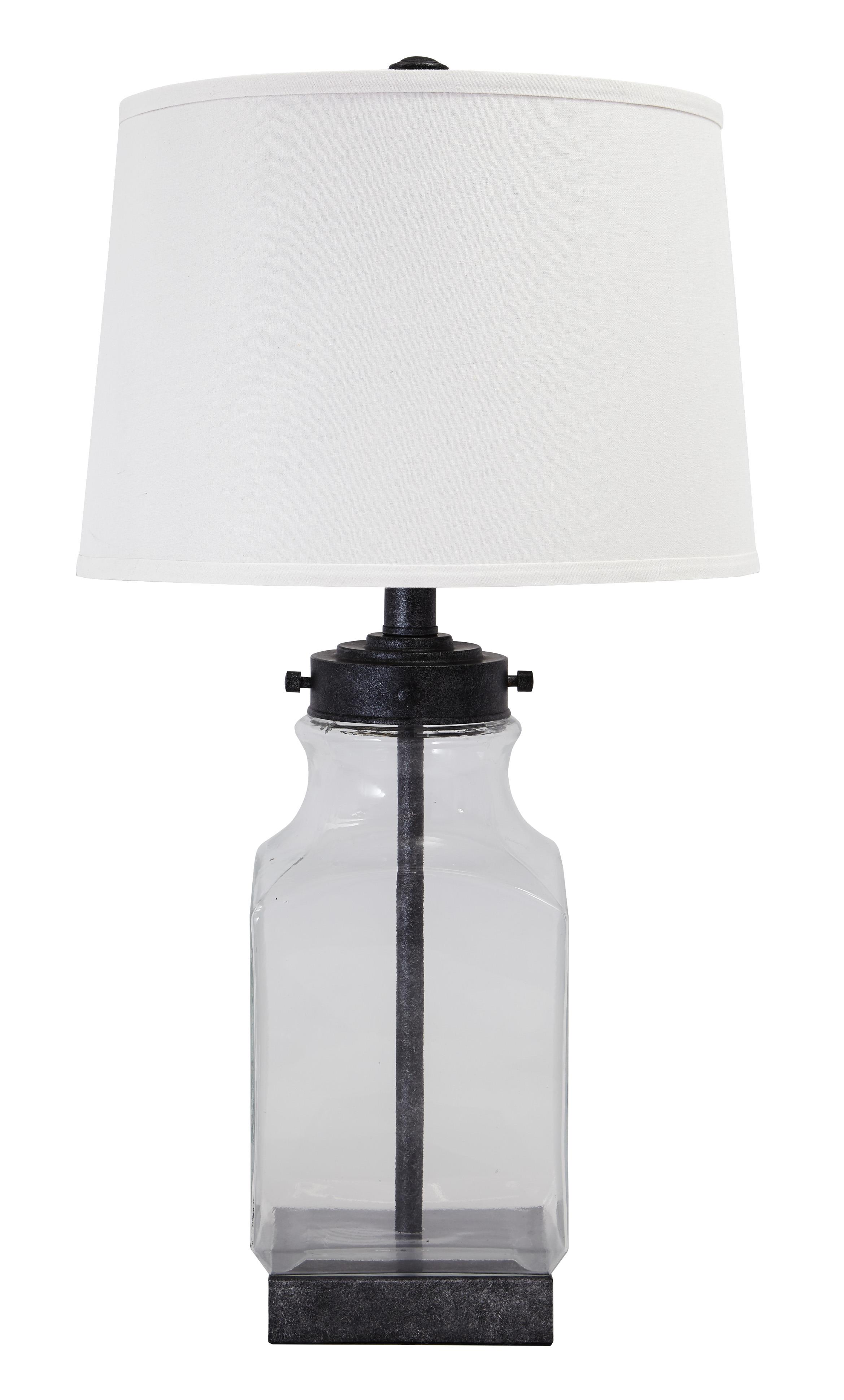 Champagne laurentia top glass table lamp